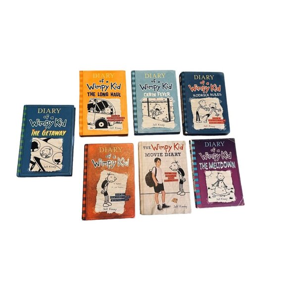 Diary Of A Wimpy Kid Book Lot - 7 Books By Jeff Kinney  Hardcover Set Includes M - Picture 3 of 11